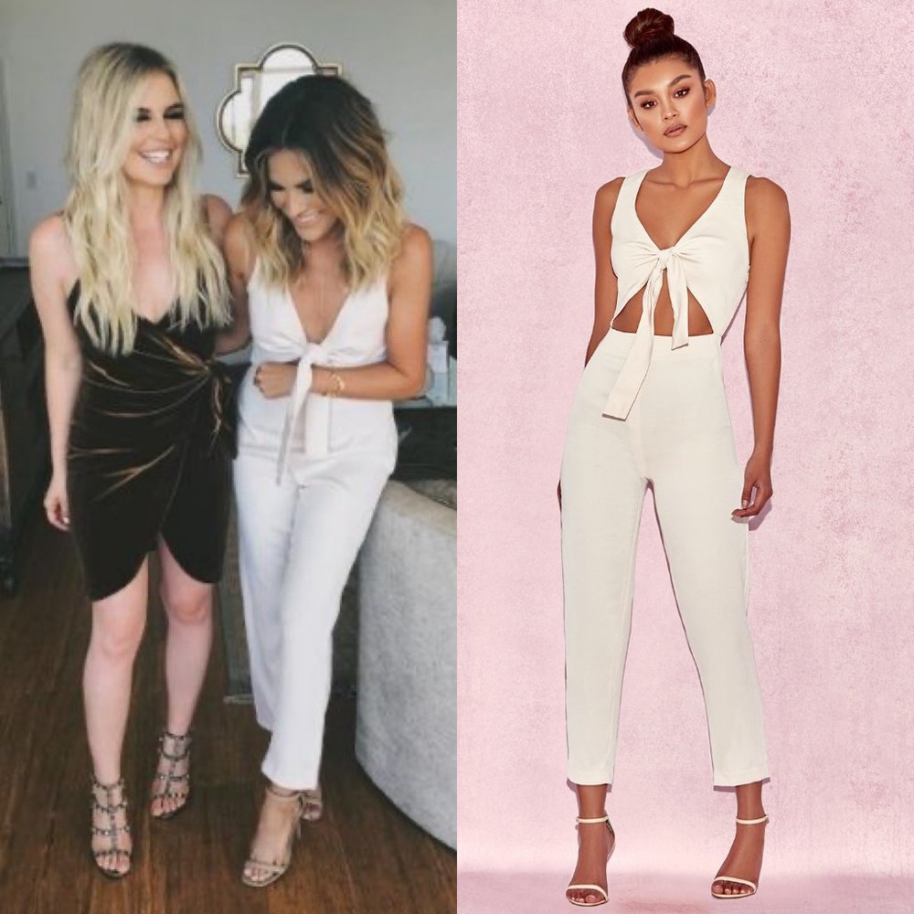 House of CB London Goya Crepe Knotted Jumpsuit